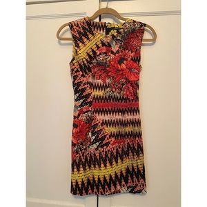 Color fun print dress
